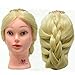Neverland Professional 24" 50% Real Human Hair Training Head With Free Clamp For College and Professional Use Blonde #613
