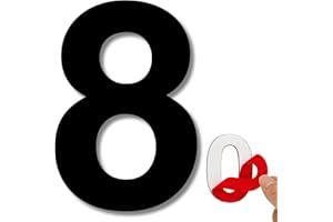 LEIASA | Numéro Adhésif Maison - 100 mm - Acier Inoxydable 304 - Nº 8 - Numéro Appartement/Hôtel - Numérotation des Portes - Numéro Adresse - Extérieur et Intérieur - Numéro 8 (8, 100 mm)