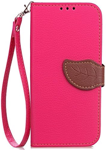 Eaquro iPhone X / iPhone 10 Case,Eaquro Fashion Design PU Leather Wallet Folio Flip Case with Stand Function for iPhone X / iPhone 10 - Rose