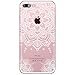 Produktbild Silikon HandyHülle für iPhone 7 Plus,iPhone 7 Plus Hülle Durchsichtig,iPhone 7 Plus Hülle Clear Case,Hpory Kreative Schön [Kristallklar Durchsichtig] Dünn Tpu Silikon Weiß Mandala Blumen Muster Kratzfeste Crystal Clear Case Ultra Dünn Silikon Hülle Stoßdämpfend Kristall Weiche Durchsichtig TPU Silikon Handytasche Schutz Handy Flexibel Transparente TPU Silicone Case Schale Schutzhülle Etui Bumper für Apple iPhone 7 Plus 5.5" + 1 x Hpory Stylus-(Mandala)