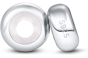 DALARAN Sterling Silver Stoppers Beads for Pandora Bracelet Rubber Spacer Charms 925