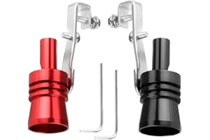 MTLHBCG Bruit Echappement Sport Voiture：2 Pièces Turbo Whistle, Accessoire de Voiture Universel pour Modification,Voiture Turbo Sound d'échappement sifflet Pipe échappement Blow-Off Valve Simulator