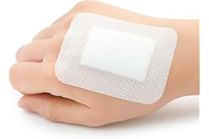 MediSale Adhesive Sterile Wound Dressings **Box of 25**- Suitable for cuts and grazes, Diabetic Leg ulcers, venous Leg ulcers, Small Pressure sores First Aid Plaster. (10cm x 6cm)
