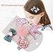 Produktbild Niedlich Bogen Haarspangen Haar Clip Haarnadel Kopfbedeckungen Mode-Haar-Schmuck-Accessoires für Mädchen Kind Kleinkinder Kinder Frauen Zubehör 5 PSC (pink)