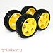 Produktbild AZDelivery  4 x Kunststoff Reifen Wheels für Smart Auto Robot Car für Arduino, Raspberry Pi