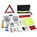 Produktbild Auto Emergency Kit, Multifunktionale Pannenhilfe Auto Notfall-Kit mit Starthilfekabel, Werkzeugtasche und Pannenwerkzeug, Sicherheitsweste, Abschleppseil, Taschenlampe, Reifendruckmessgeräte (40 in 1)