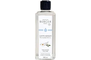 Maison Berger - Lampe Berger Fragrance Refill – 500ml Home Scent Oil for Catalytic Diffuser - Purifies Air & Removes Odors – Made in France – 40 Hours of Diffusion (Cozy Musk)