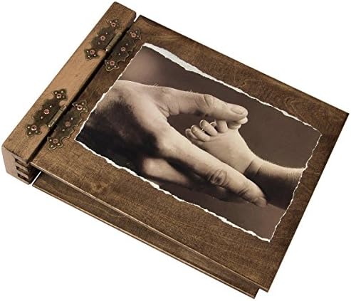 Wooden photo album, wooden guestbook or as a set of both