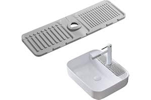 JTMKYO 1 tampon de pulvérisation pour robinet d'évier de robinet, tampon de drainage, tampon d'absorption en silicone, tampon de pulvérisation de cuisine, convient pour la cuisine, la salle de bain, le plan