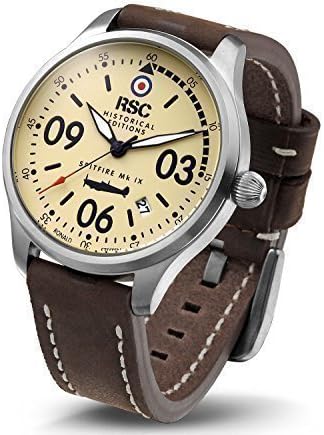 RSC804, SPITFIRE Mk IX, RSC Pilot Watches, Swiss movement, Vintage, Aviation, Air Force