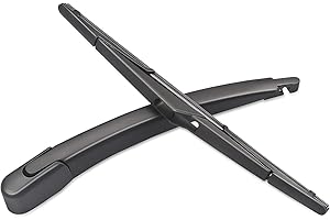 JUNWEI Rear Wiper Arm Blade, Replacement for Ford Fiesta 2009-2017 - ZOFFI Back Windscreen Wiper Assembly Replacement - All Season Natural Rubber Cleaning Window