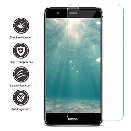 Huawei P10 Lite Panzerglas 2 Stück Schutzfolien zu screenen Glas Schutzfolie Displayschutzfolie Folie Premium Gehärtetem Glas Schirm-Schutz Handy Displayschutz Schutz Transparent Kristallzelle Panzerfolie für Huawei P10 Lite [High Definition Ultra-beständig mit Härte Anti-Blase] - 2