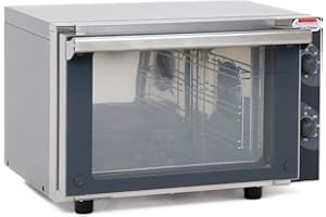 RISTOATTREZZATURE Forno Elettrico Ventilato a Convezione - Ultra Compatto, Ideale per Uso Professionale - Affidabile e Sicuro - Capacità fino a 3 teglie
