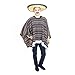 Produktbild Charm Rainbow Mexiko Poncho Bunte Umhang Mottoparty Verkleidung Universalgröße