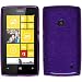 Produktbild PhoneNatic Case für Nokia Lumia 520 Hülle Silikon lila brushed + 2 Schutzfolien