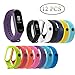 Produktbild P-Strap Xiaomi Mi Band 3 Armband, (Farbe 12pcs) Smart Ersatz Millet 3 Bügel Material TPE + TPU, Verschleißfest Nicht-entfärben, Wasserdicht und Atmungsaktiv (Kein Tracker)