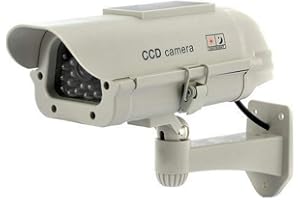 BW Solar Power Indoor/Outdoor Professional Design Dummy IR LED Light Security Surveillance Home/Shop CCTV Fake Camera