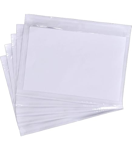Lot De 100 Pochettes Autocollantes Transparentes 240x180mm - Porte-Documents Pour Colis Et Factures