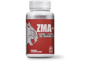 ZMA+ - Complément Hautement Dosé en Zinc Magnésium et Vitamine B6 - Métabolisme Energétique, Synthèse Protéique, Taux de Testostérone - Programme 60J - Eric Favre