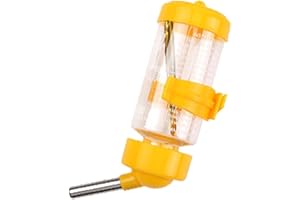 POMRONE Abbeveratoio per piccoli animali, in, 250 ml, con in acciaio inox, abbeveratoio per piccoli animali, bottiglia per conigli, criceti, borraccia, per conigli, cavie roditori