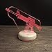 Produktbild Modernes Design M16 Gun 3D Optische Illusion Lampe Led-Nachtlicht Porzellan-Weiße Basis Dekorative Beleuchtung 7 Farbwechsel Schlafzimmer Home Decor Acryl Tischlampe Geschenk
