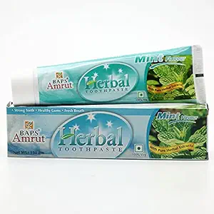 BAPS Amrut Herbal Mint Toothpaste 150gm