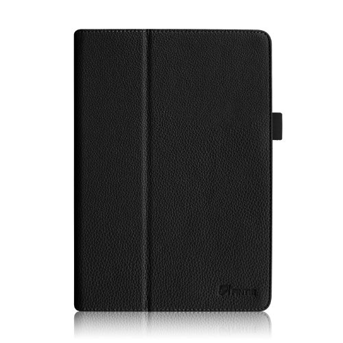 Fintie iPad 9.7 Zoll 2017 / iPad Air Hülle – Folio Slim Fit Kunstleder Schutzhülle Smart Cover Bookstyle Case Etui mit Auto Schlaf / Wach Funktion für Apple All-Neu iPad 9.7 Zoll 2017 / iPad Air (2013 Modell), Schwarz - 2