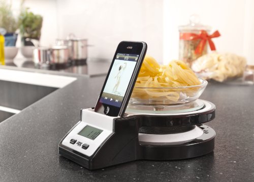 ADE Germany KE 999 - Balanza para cocina con conexión para iPod
