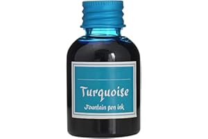 SURAKEY 30ml Bottled Ink for Fountain Pens, Brilliant Blue, Calligraphy Ink Art Writing Drawing Painting Graffiti Ink Feather Pen Dip Ink Bottles for School Offices Supplies