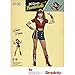 Produktbild Simplicity Schnittmuster 8196 Damen DC Comics Bombshells Wonder Woman Kostüm Schnittmuster, weiß, R5 (14–16–18–20–22)