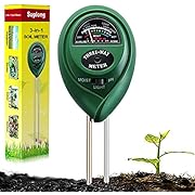 Suplong Soil PH Testing Kit 3 in 1 Plant Soil Tester Kit With PH, Light & Moisture acidity Tester,Great For Bonsai Tree, Garden Care, Farm, Lawn, Indoor & Outdoor (No Battery needed)