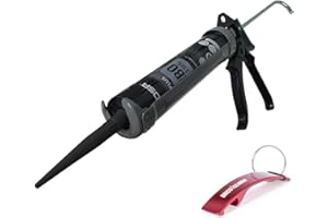 Quiadsa Fija Plus Turbo Polimero 290ml + Llavero Bricolemar de Regalo (1 x 290ml - Negro + Pistola)