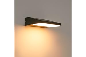 CELAVY Lampa ścienna LED zewnętrzna – lampa ścienna zewnętrzna 11 W, nowoczesna lampa zewnętrzna, lampa zewnętrzna, IP65, wodoszczelna lampa zewnętrzna, oświetlenie zewnętrzne, oświetlenie zewnętrzne,