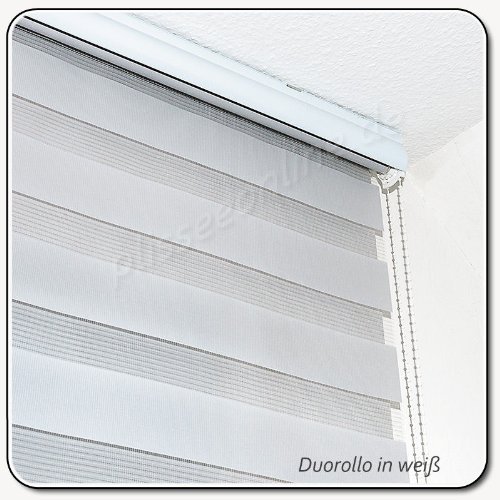 Duorollo Doppelrollo Seitenzugrollo weiß 180 x 170 cm - 4