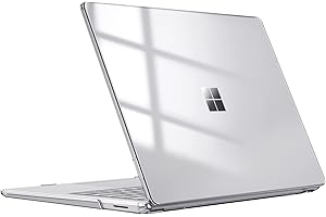 Fintie Etui na 15-calowy Microsoft Surface Laptop 5 4 3 z metalową klawiaturą (model: 1872/1873/1953/1979) - Ochronna, smukła zatrzaskowa twarda obudowa, krystalicznie czysta