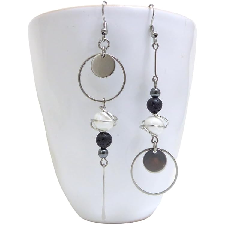 Boucle d'oreille asymétrique Akissi - Kaema
