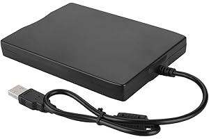 Dpofirs 1.44M unità Disco Esterna USB per Notebook unità Floppy Portatile unità Floppy FDD unità Dvd Esterna Antiurto unità CD unità Floppy USB Lettore per Uso Generale Nero