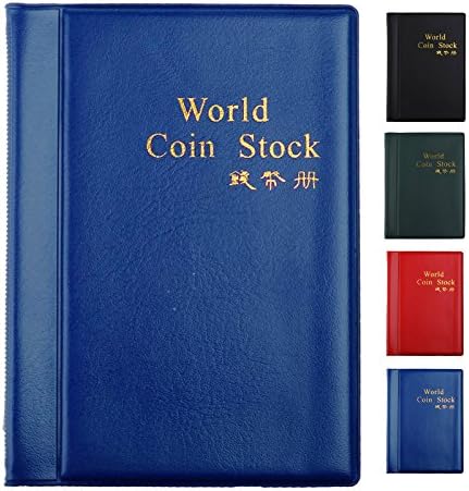 Keenest Portable 120 Coin Holders Collection Storage Money Penny Pockets Book Collecting Randomly Color