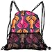 Produktbild Kotdeqay Personalized Colorful Lobster Pattern Drawstring Sports Nackpack with Mesh Pocket Cinch Bags