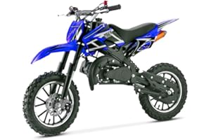 T-MOTO.IT #1 OFF ROAD LEADER T-MOTO Mini Cross 50cc Benzina KXD 701, Minimoto a Benzina Mini Moto Cross 2 Tempi Ruota 10/10 Uso Off Road, Motocross 50cc, Moto Cross Bambino/Ragazzo (Blu)