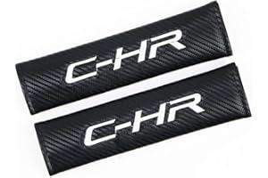 KGASYUI Almohadillas para Cinturón de Seguridad Cubiertas del cinturón de seguridad 2 unids Fibra de carbono Cinturón de cinturón de seguridad Hombro Mangas Compatible con Toyota Chr Almohadillas Protectores