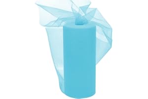 Tülle Roll Tüll Stoff Blau 30cm x 92M, EUBSWA Tüll Rollen Tüllband für Brautkleider Ballett-Kleider Hochzeit Party Deko Handwerk