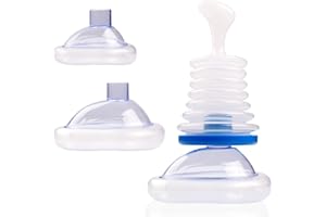 TENHCREEK Choking Emergency Device,Choking Rescue Device für Kinder,Babies und Erwachsene,professional Erste Hilfe Set Zuhause Anti Choking Device,Erstickungs-Rettungsgerät Beatmungsmaske(Blau)