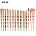 Produktbild Make Up Pinsel Set 20PCS Professionelles Schminkpinsel Kosmeti Lidschatten Gesichtspinsel Eyeliner Kosmetik Brush Pinselset Ausgangsgebrauch mit Aufbewahrungstasche Btruely Erröten Kosmetische Concealer Bürsten Schmink Pinselset (B)