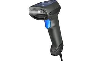 LENVII Lecteur Code à Barres 1D QR 2D Barcode Scanner(PDF417, QR, Data Matrix) Filaire Scanner de Code à Barres avec Prise en Charge de la numérisation Automatique,pour Ordinateur Portable PC ou Mac