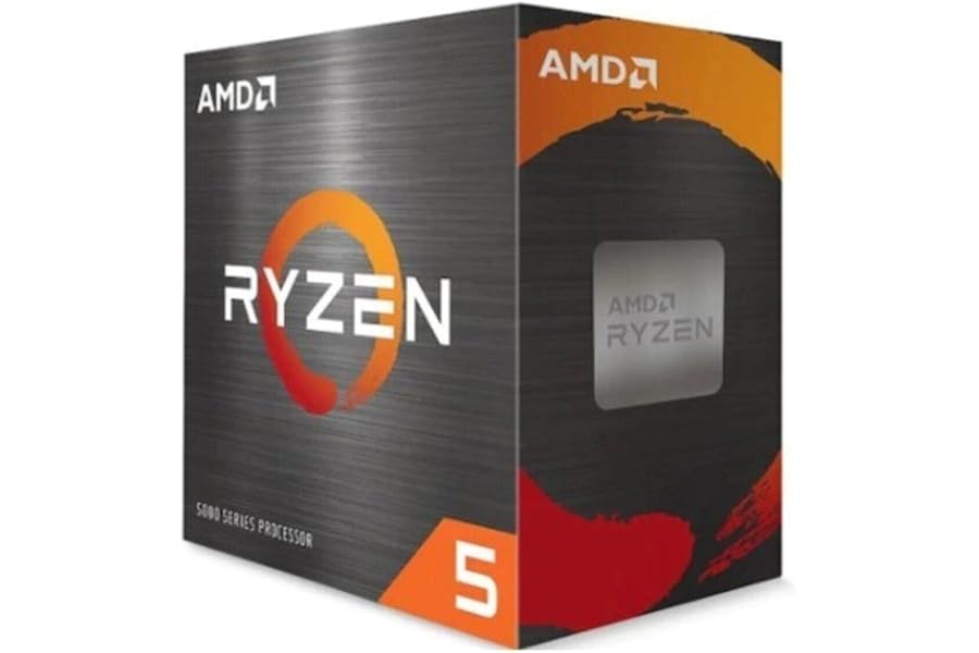 Amazon listing image: AMD 5000 Series Ryzen 5 5600X Desktop Processor 6 cores 12 Threads 35 MB Cache 3.7 GHz Upto…
