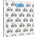 Produktbild Ultra Slim Hochpräzise Sensoren Digitale Körperwaage Fahrradbox Gehärtetes Glas Personenwaage, handgezeichnetes Doodle-Radsport-Motivmuster von Yellow Bike Leisure Hobby Street Art, Braun