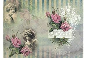 Zita`s Creative Reispapier A3 - Vintage Portrait 2. Motiv-Strohseide, Strohseidenpapier, Decoupage Papier