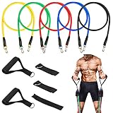 bandas resistencia fitness ❤Alta Elasticità: Questo esclusivo cinturino da allenamento realizzato con la massima qualità, con lattice naturale ad alta elasticità, che non si deforma, ogni banda è a doppio strato e costruita con cura per offrire la massima resistenza!