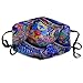 Produktbild Modische Ohrschlaufen-Gesichtsmaske, Anti-Staub, Anti-Flu-Bakterien, Mundmuffel mit verstellbarem Gummiband, winddicht, schöne Schüssel, bunte Töpfer-Drucke, halbes Gesicht, Mund-Maske